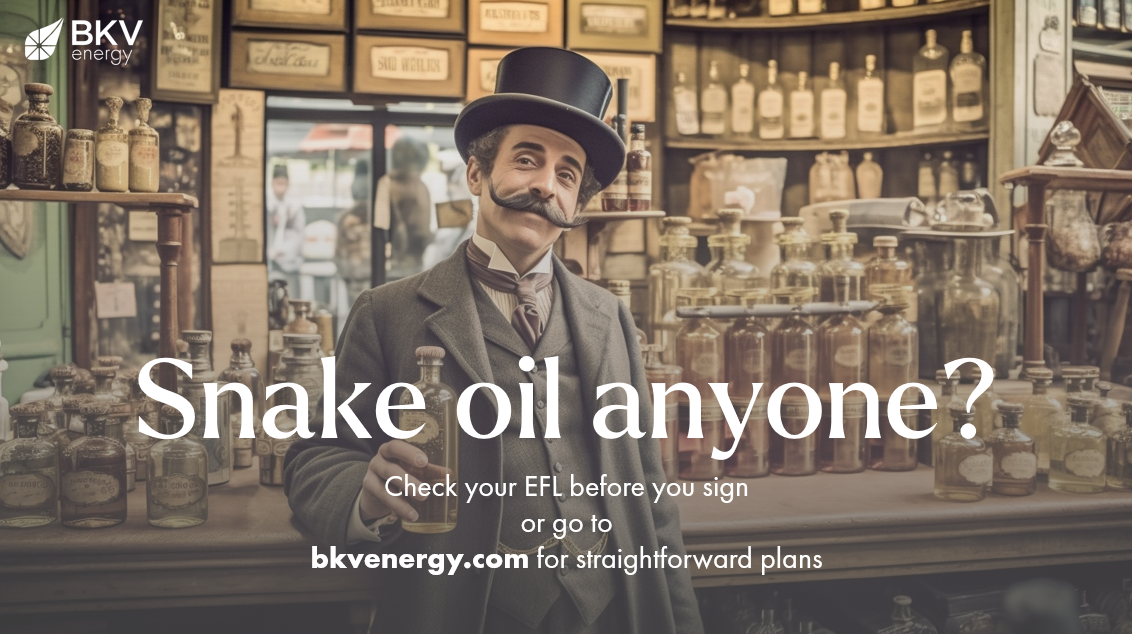 Gimmicky Energy Plans - watch out for snake oil