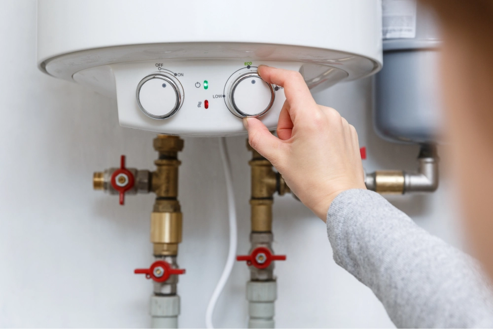 adjusting water heater temperature