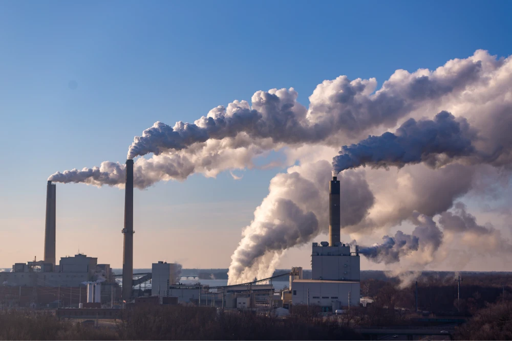 air pollution from coal power plant
