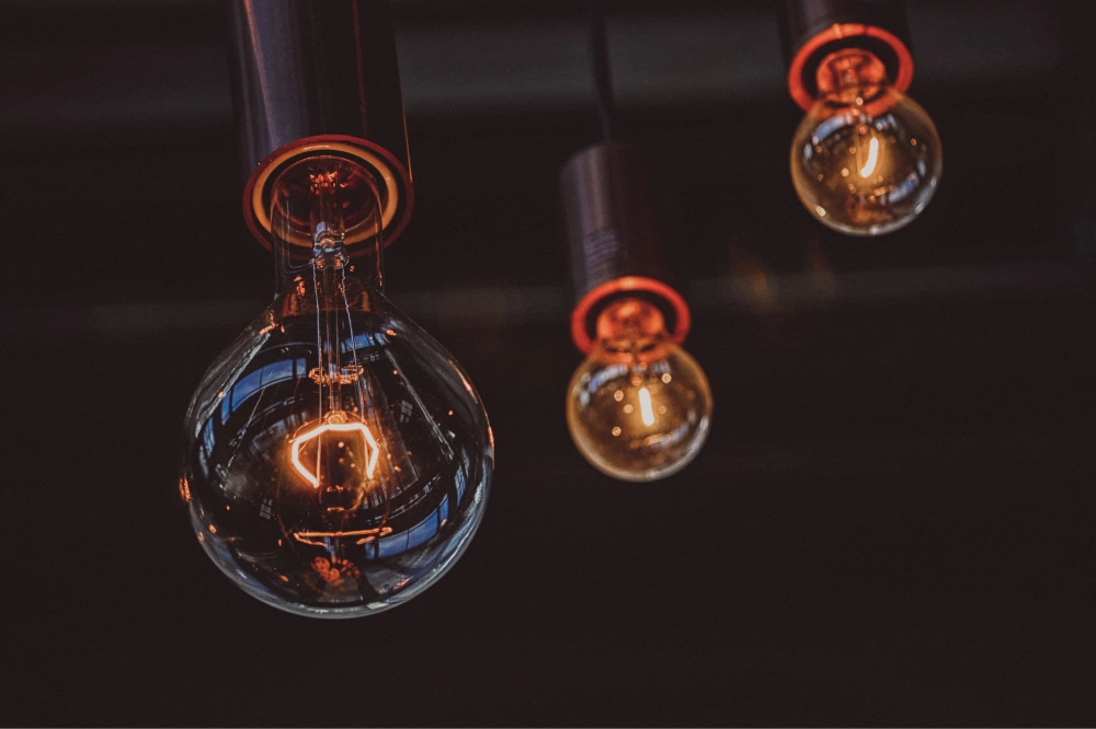 electricity in light bulbs