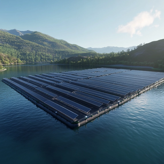 floating solar farm