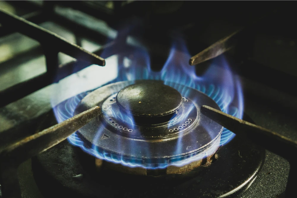 gas stove top