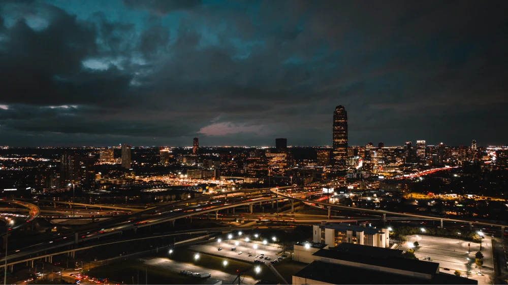 houston at night