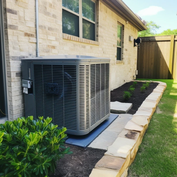 hvac system outside of home in texas