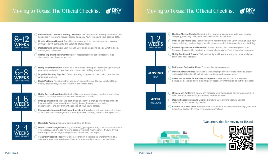 moving to texas checklist