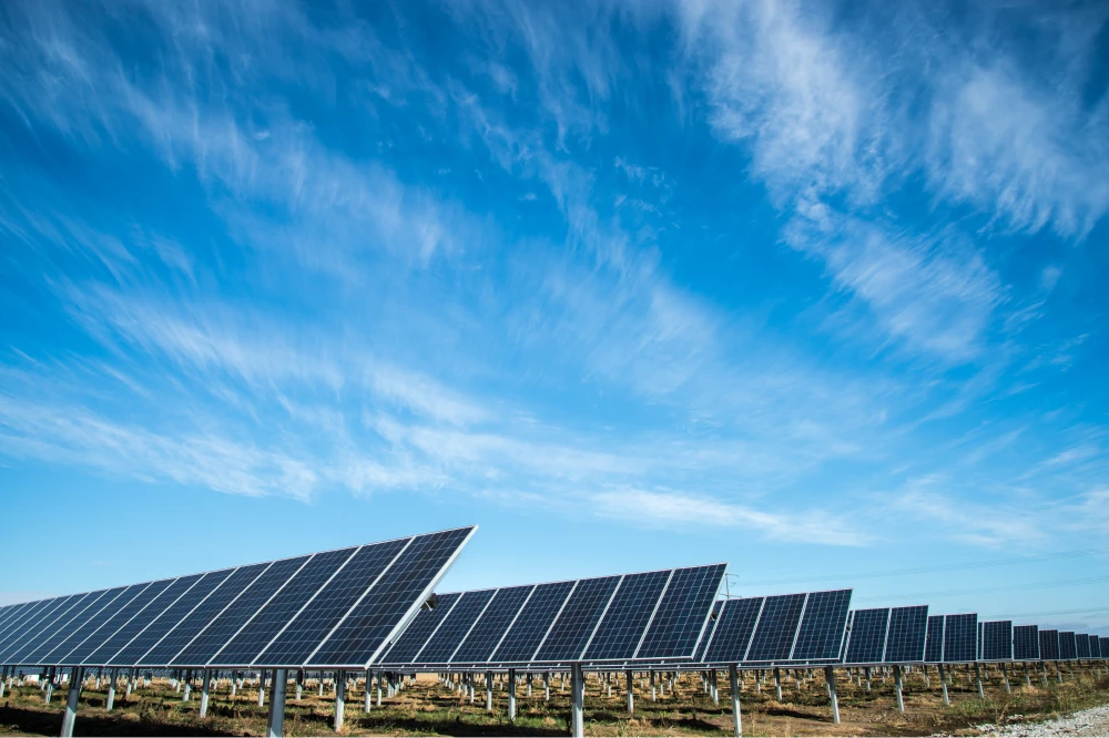 solar panel farm