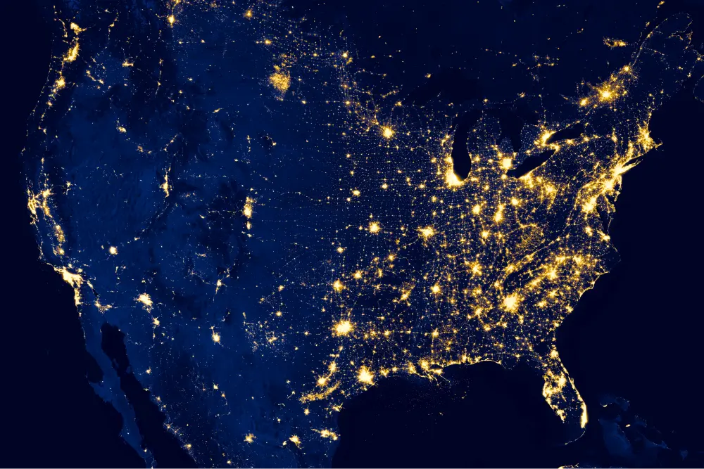 united states light map