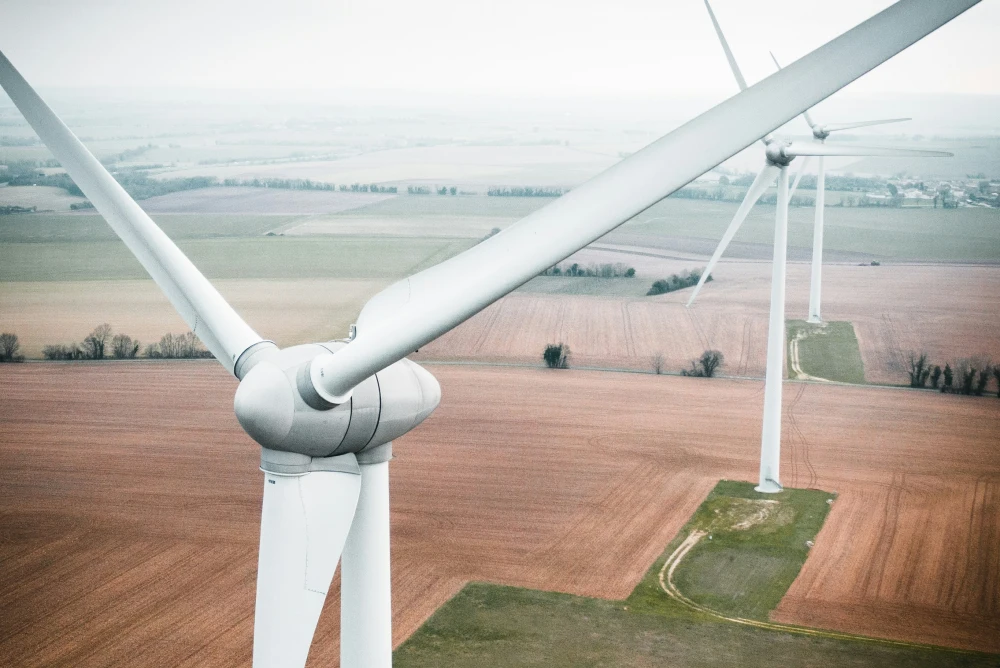 wind turbine at wind farm